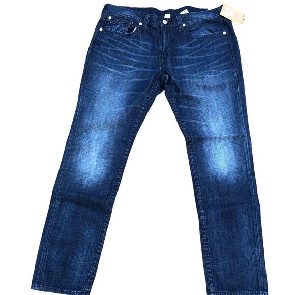 Brand New True Religion Jeans Size 40 SKINNY Blue - Picture 9 of 10